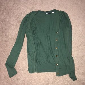 Green cardigan